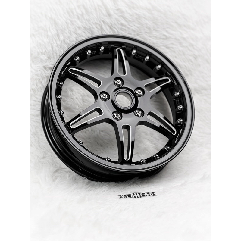 ล้อแม็ค CNC ขอบ 12” สำหรับ Vespa Sprint / Primavera / GTS  ล้อ นิว เวสป้า cast wheel ราคาต่อ 1 คู่