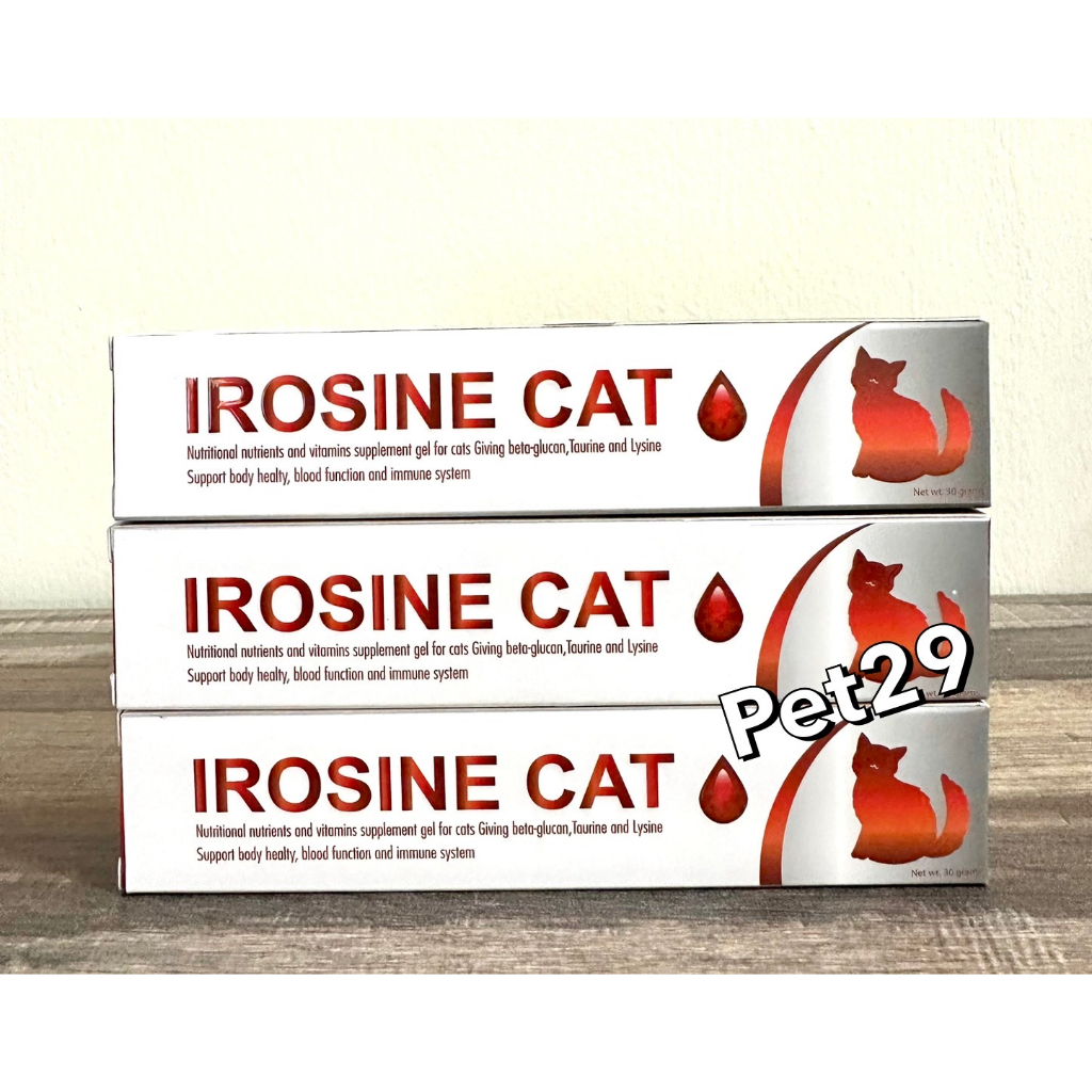 <แมว> IROSINE Cat อาหารเสริมภูมิ+บำรุงเลือดชนิดเจลสำหรับน้องแมว (30g)