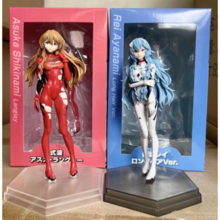 Evangelion EVA Neon Genesis Asuka Langley &amp; Ayanami Rei PVC Anime Figure 18 cm