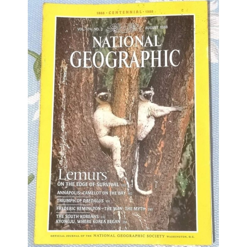 วารสาร National Geographic volume 174 no. 2 (August 1988)