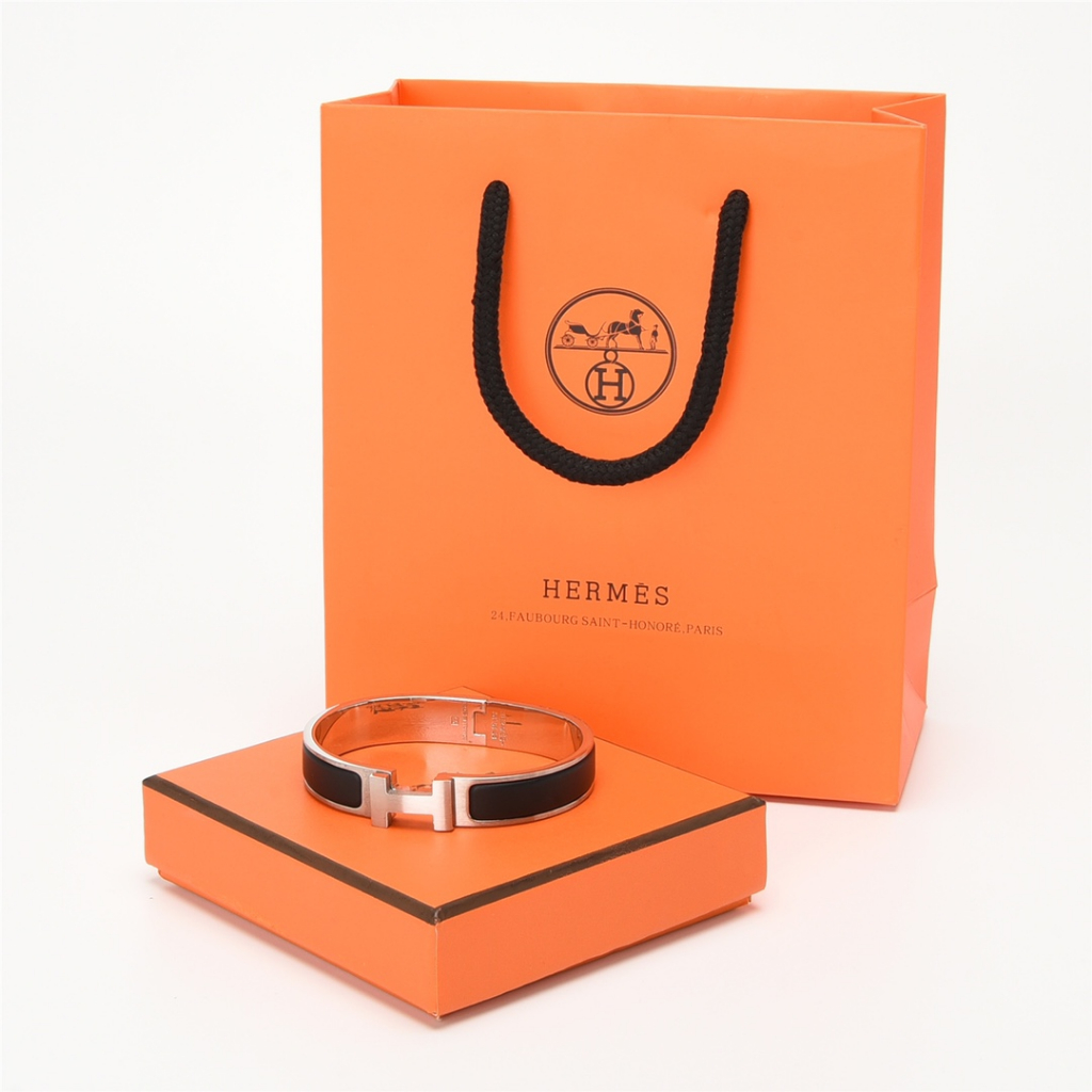 แอร์เมส Hermès Clic H bracelet/Women's narrow bracelet/Rose gold/silver/gold