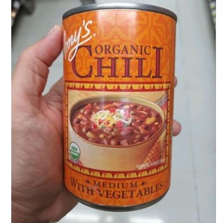 Amys Medium Chili With Vegetable ถั่วบดปรุงรส 416g. ราคาโดนใจ