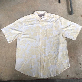 เสื้อฮาวาย Vtg.Hawaii Shirt HONOLUA MADE IN VIETNAM Sz.L 86% POLYNOSIC 14% POLYESTER