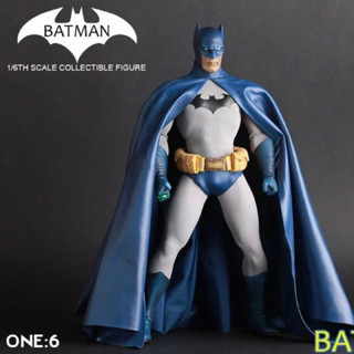 DC COMICS CRAZY TOYS BLUE BATMAN 1/6 Scale PVC STATUE Real Cloth FIGURE 30 cm