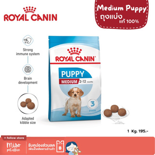 Royal Canin Medium Puppy อาหารสำหรับลูกสุนัขพันธุ์กลาง อายุ2-12 เดือน แบ่งขาย