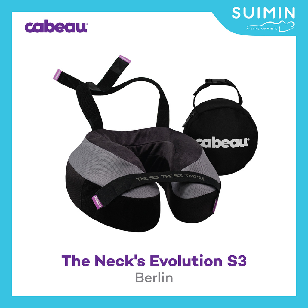 Cabeau หมอนรองคอ มีสายรัดเพื่อกระชับ รุ่น Evolution S3 Berlin Travel Pillow รหัส TNEP3426