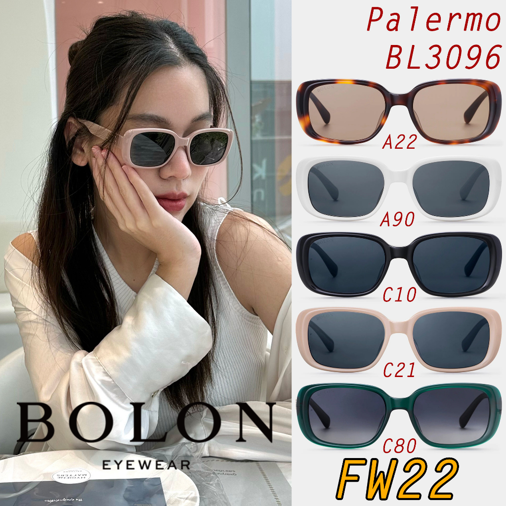 FW22 BOLON แว่นกันแดด รุ่น Palermo BL3096 A22 A90 C10 C21 C80 เลนส์ Nylon [Acetate] แว่นของญาญ่า