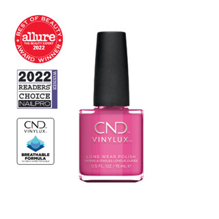 CND VINYLUX สีทาเล็บกึ่งเจล สี Hot Pop Pink 0.5 oz. (15 ml.) นำเข้าจากอเมริกา