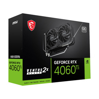 MSI GEFORCE RTX 4060 Ti VENTUS 2X BLACK 8GB OC GDDR6 128 bit (3Y) CR6-001447