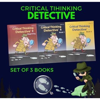 หนังสือชุด Critical Thinking Detective 3 เล่ม แบบฝึกหัดภาษาอังกฤษ ฝึกอ่านจับใจความ และคิดวิเคราะห์ จับประเด็น สำหรับเด็ก