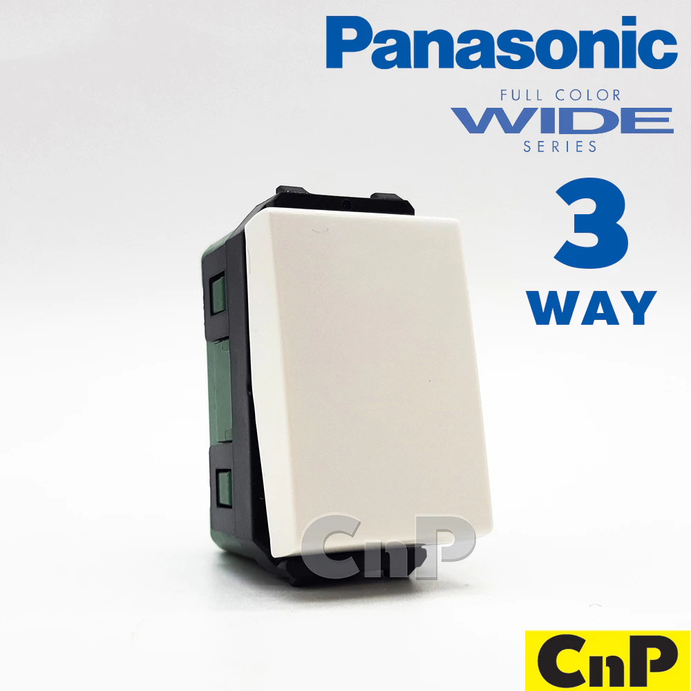 Panasonic สวิตช์ทรีเวย์ 3 ทาง พานาโซนิค สีขาว รุ่น WEG 5002 K