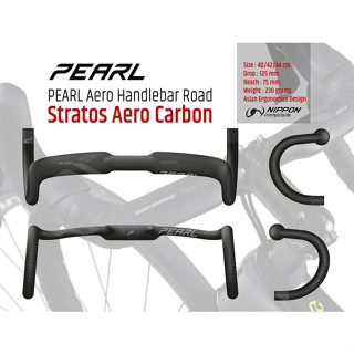 PEARL Handlebar STRATOS AERO แฮนด์แอร์โร่คาร์บอนสำหรับเสือหมอบ