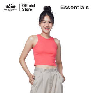 ห่านคู่ เสื้อกล้ามผู้หญิง เสื้อครอป ผ้าร่อง นุ่มสบาย รุ่น Essentials