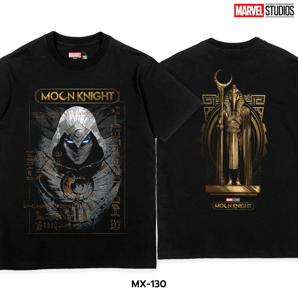 Power 7 Shop เสื้อยืดการ์ตูน มาร์เวล เสื้อยืด MOON KNIGHT ลิขสิทธ์แท้ MARVEL COMICS  T-SHIRTS (MX-130)
