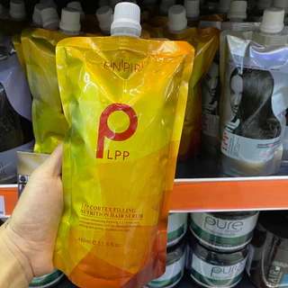 (พร้อมส่ง) ทรีทเม้นท์ เชื่อมแกน LPP ทรีทเม้นท์บำรุงผม ถุงสีเหลืองทอง มี2ขนาด 460 ml./820ml.
