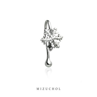 Mizuchol ต่างหูหนีบเงินแท้ Little Snowflake Ear Cuff (SALE)