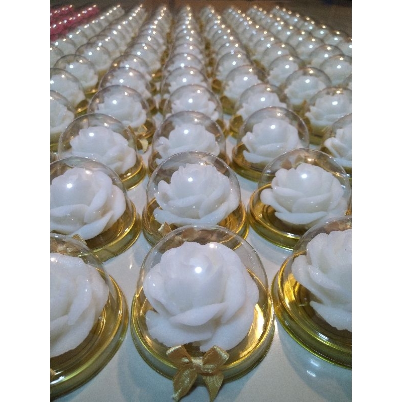 สบู่หอมดอกกุหลาบสีขาว สบู่ของชำร่วยงานแต่งงาน