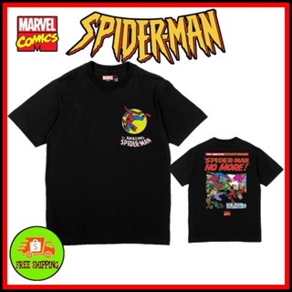 เสื้อMarvel ลาย Spider Man สีดำ (MX-155)