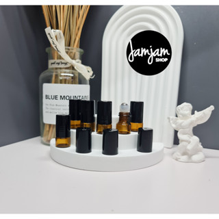ขวดลูกกลิ้งแก้ว(สีชาฝาดำ) 1ml./2ml./3ml.