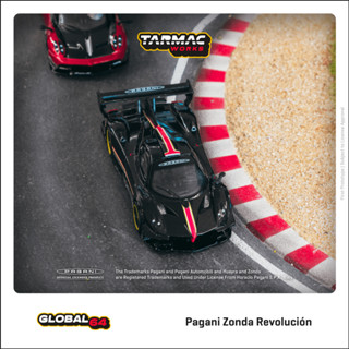 Tarmac Works 1/64 GLOBAL64 Pagani Zonda Revolución Nero Oro