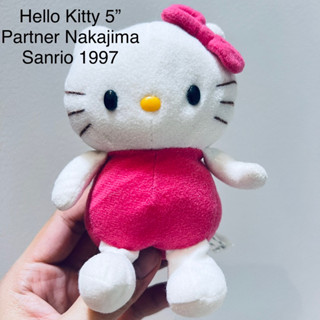 #ตุ๊กตา #hello #kitty #น่ารัก #ป้าย #Sanrio #ปี1997 #Partner #Nakajima #ชัดเจน #หายาก #ลิขสิทธิ์แท้ #คิตตี้ #ขนาด5”