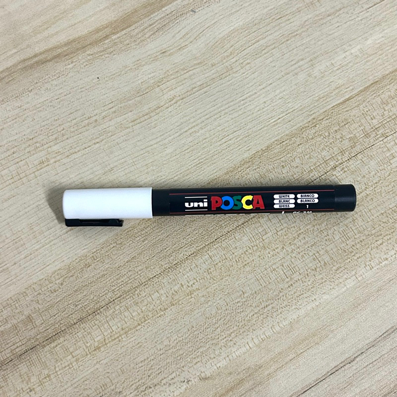 Uni Posca Water-Based Paint Marker White - All Surface (PC-1M/PC