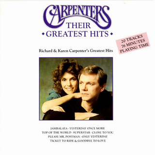 ซีดี CD CARPENTERS GREATEST HITS ***made in jp ปกแผ่นสภาพดีมีรอยบ้างใช้งานได้