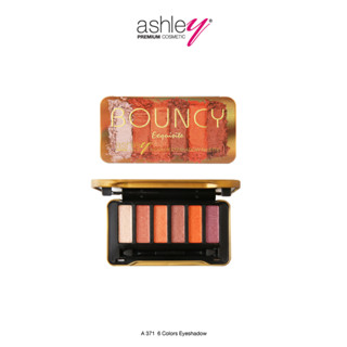 Ashley 6 Colors Bouncy Eyeshadow อายเเชโดว์เนื้อนุ่มสีเเน่น A 371