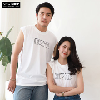 VITASHOP เสื้อผ้าแฟชั่น กล้าม แขนกุด ผ้าคอตตอนเนื้อนุ่ม ใส่สบาย พร้อมส่ง