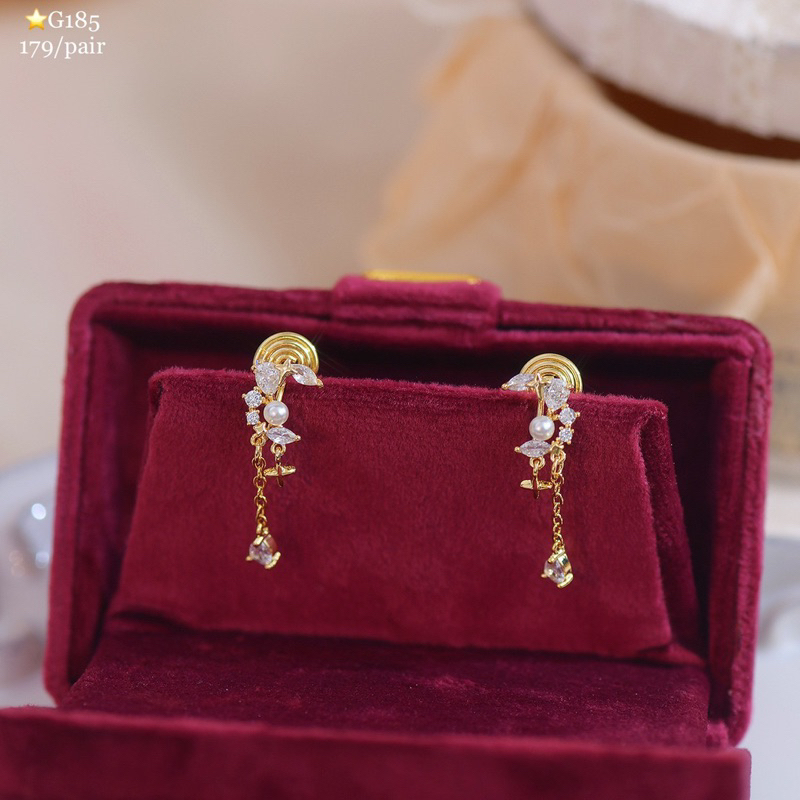 ⭐️G185#ต่างหูแบบหนีบ