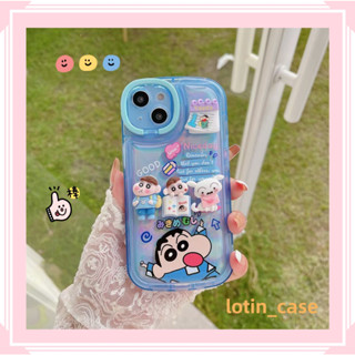 🎁ส่งของขวัญ🎁เคสไอโฟน สำหรับ 11 13 for iPhone Case 14 12 Pro Max น่ารัก แฟชั่น เครยอนชินจัง กันกระแทก ปกป้อง เคสโทรศัพท์