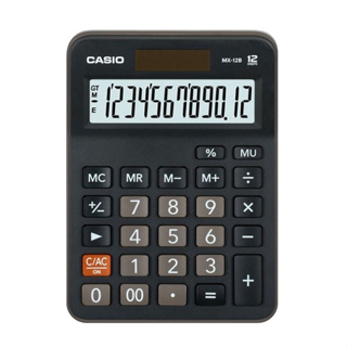 Casio Calculator เครื่องคิดเลข รุ่น MX-12B สีดำ