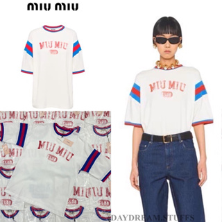 💫พร้อมส่ง💫Miu sports t-shirts • เสื้อยืด แขนสั้น แนวสปอร์ต รุ่นนี้น่ารักมากๆ ดีเทลแขนต่อตัดสลับสีทั้งหน้าหลัง สกรีนสีเฟด