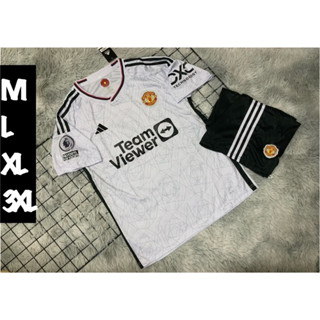 เสื้อกีฬาแขนสั้น ลายทีมชาติฟุตบอล MaUn away 23-24