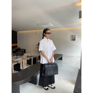 เสื้อนักศึกษาบอยมีกระเป๋า เนื้อผ้าoxfords🌚🧢