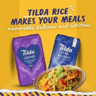 ทิลด้า ข้าวบาสมาติ พันธุ์ดั้งเดิม 1 กก. - Basmati Rice Pure 1kg Tilda brand