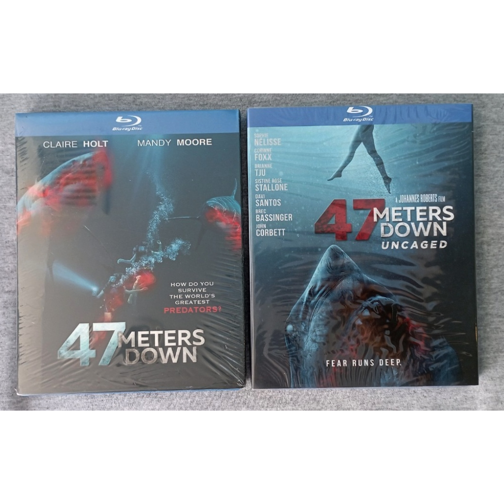 Blu-ray แผ่นแท้ มือ 1 / 47 Meters Down (2017) + 47 Meters Down : Uncaged (2019) / 2 ภาค 2 แผ่น