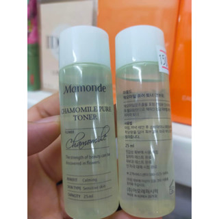 ของแท้ 100 % Mamonde Chamomile Pure Toner 25ml สารสกัด จาก ดอกคาโมไมล์ สำหรับคนผิวบอบบาง แพ้ง่าย สาร D-panthenol