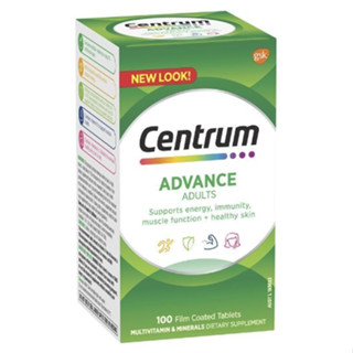 centrum advance 50+ for adults 100 tablets วิตามินรวม