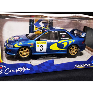 โมเดลรถSubaruimpreza 1/18 โมเดลรถซูบารุอิมเพรสซ่า Solido Subaru impreza 22b WRC Rally1:18  ราคา ok Solido