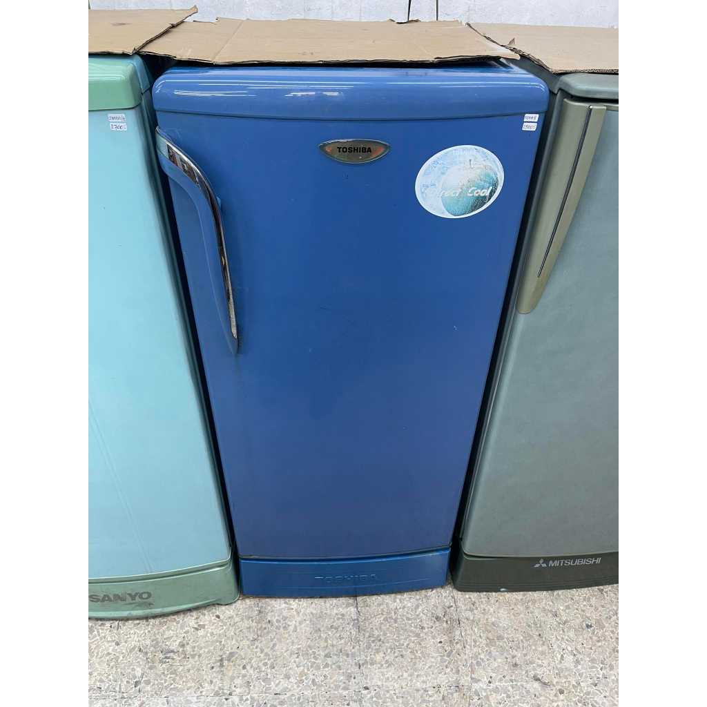 Toshiba ตู้เย็น 1 ประตู มือสอง ขนาด 5.8 คิว สีน้ำเงิน