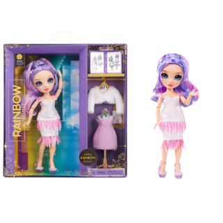 (ของแท้100%) Rainbow High Fantastic Fashion Violet Willow - Purple 11” Fashion Doll