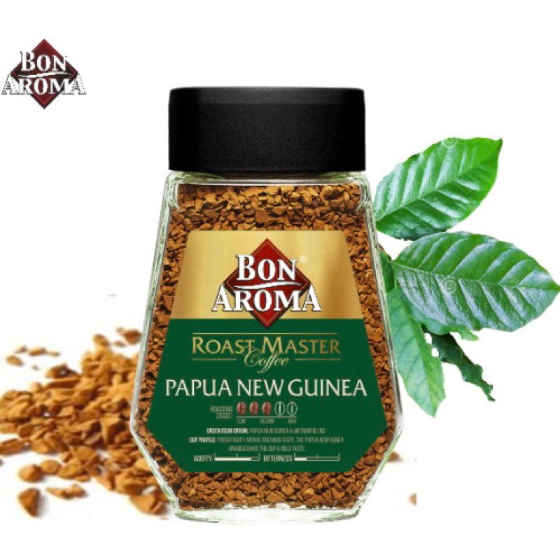 Bon Aroma Roast Master Papua New Guinea 100 g ~ บอน อโรมา โรสต์ มาสเตอร์ ปาปัวนิวกินี