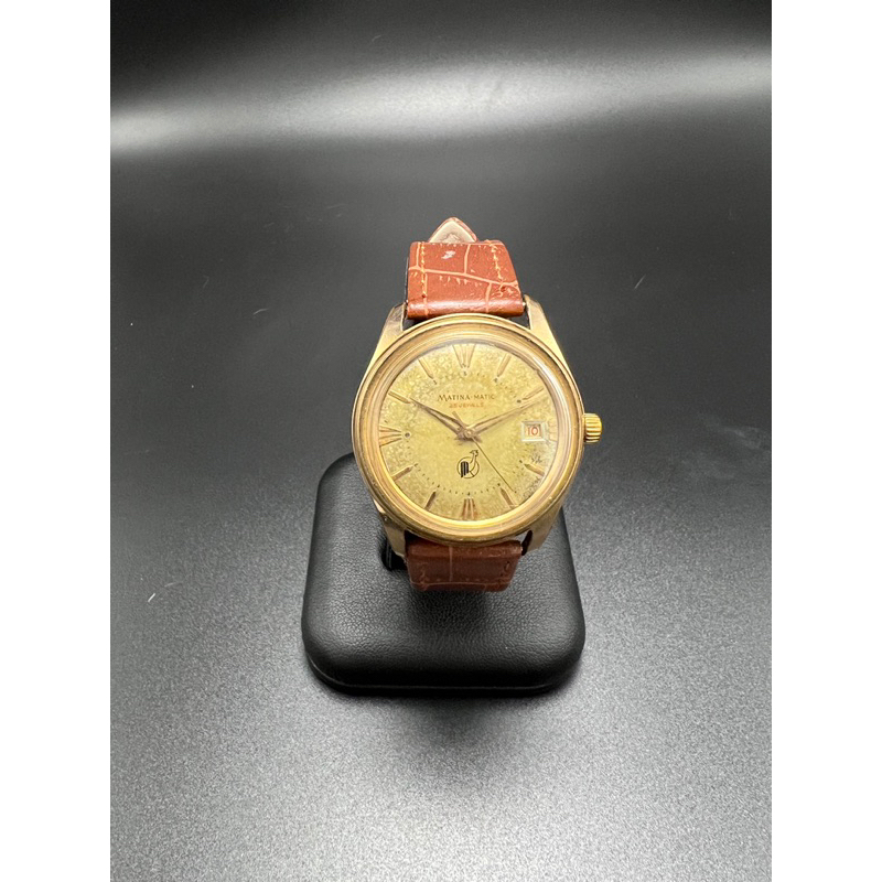 นาฬิกาสวิสสุดหายาก ปี 1950 Matina-Matic 25 Jewels Automatic ทองคำ GP 20 Micron