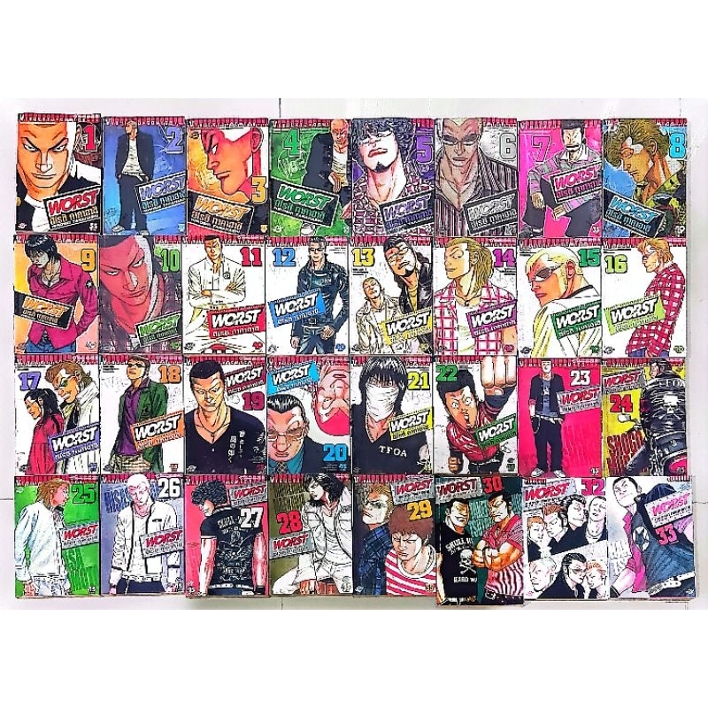 หนังสือ​การ์ตูน​ WORST 33เล่มจบ ขาดเล่ม31