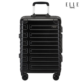 ELLE Travel Trojan Collection,Carry-On Cabin Luggage 100% Polycarbonate(PC) ,Secure Aluminum Frame,With Protective Cover