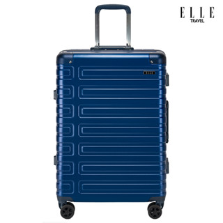 ELLE Travel Trojan Collection, Mid Size 24" Luggage,100% Polycarbonate (PC),Secure Aluminum Frame, With Protective Cover