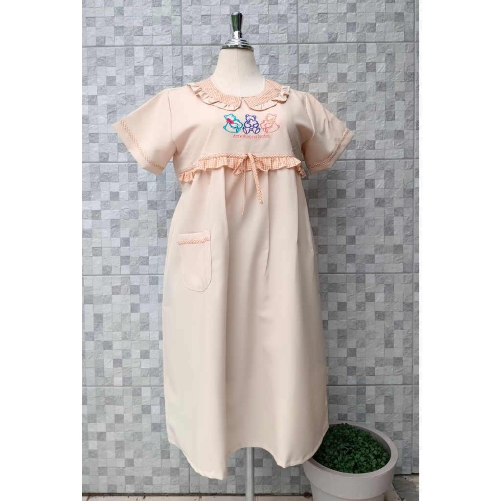 ชุดคลุมท้องไซส์ XL ไซส์ใหญ่ รอบอก 43-48 นิ้ว เดรสคลุมท้อง ชุดคลุมท้องใส่ทำงาน  ราคาถูก - รูปที่ 2