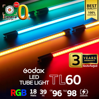 ผ่อน0% ** Godox LED TL60 RGB 18W 2700-6500K 2600mAh - รับประกันศูนย์ Godox Thailand 3ปี ( Stick, Tube )