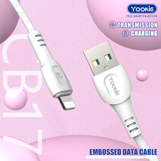 Yookie-CB17 สายชาร์จ ชาร์จเร็ว 2.4A USB Stable Charging Data Cable ยาว 1 เมตร